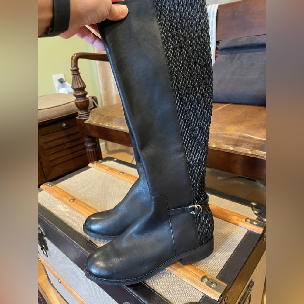 Women’s “Cole Haan”, stretch boot, black leather, 5B Brand New